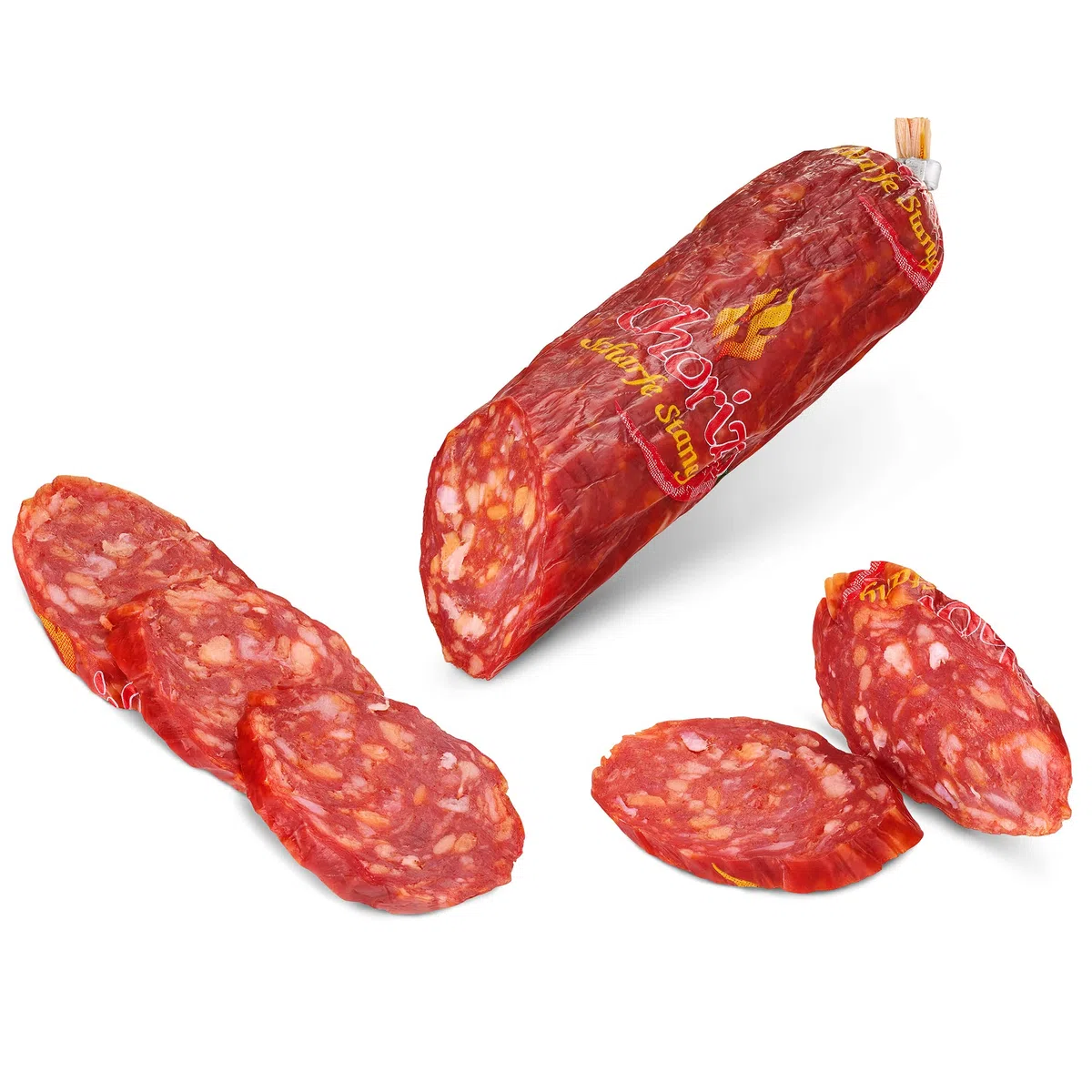 WURSTBARON® Chorizo Salami, salchicha extra picante condimentada con 3 millones Scoville, condimento picante y sabor ligeramente ahumado, Made in Germany, 190 g