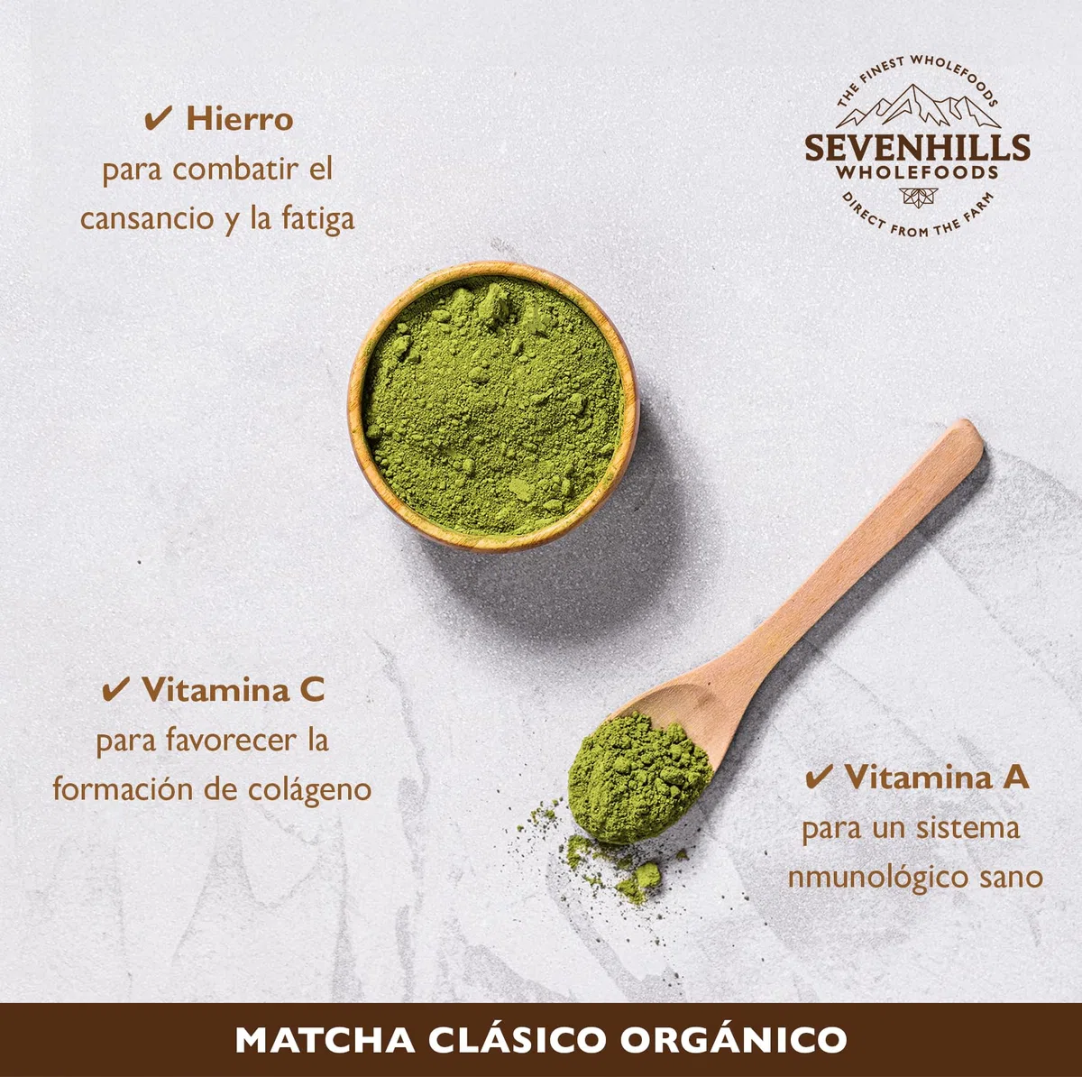 Sevenhills Wholefoods Matcha Té Verde Japonés Clásico Orgánico 200g, en Polvo, de Uji, Kyoto, Japon