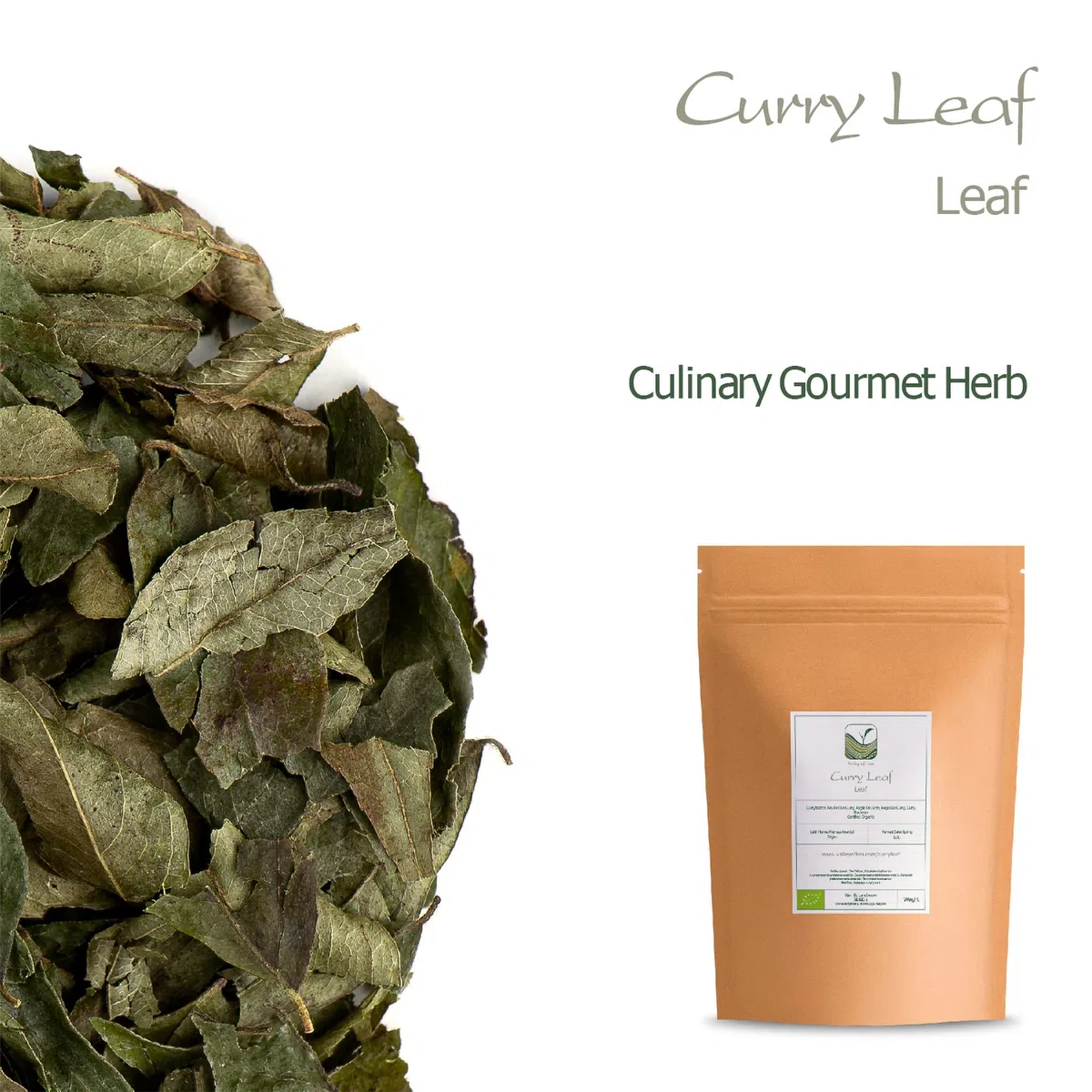 Curry Hojas Frescas Deshidratado - Curri Hoja