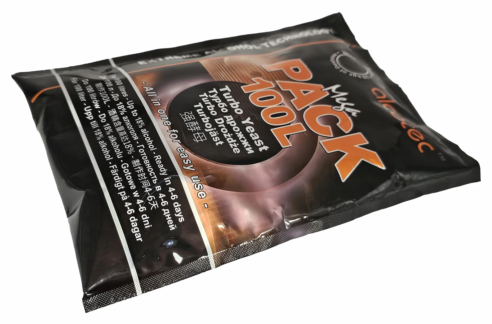 Levadura Turbo Mega Pack 360 g – Para Mostos Azucarados, Fermentación Rápida e Intensa, Hasta 100 L
