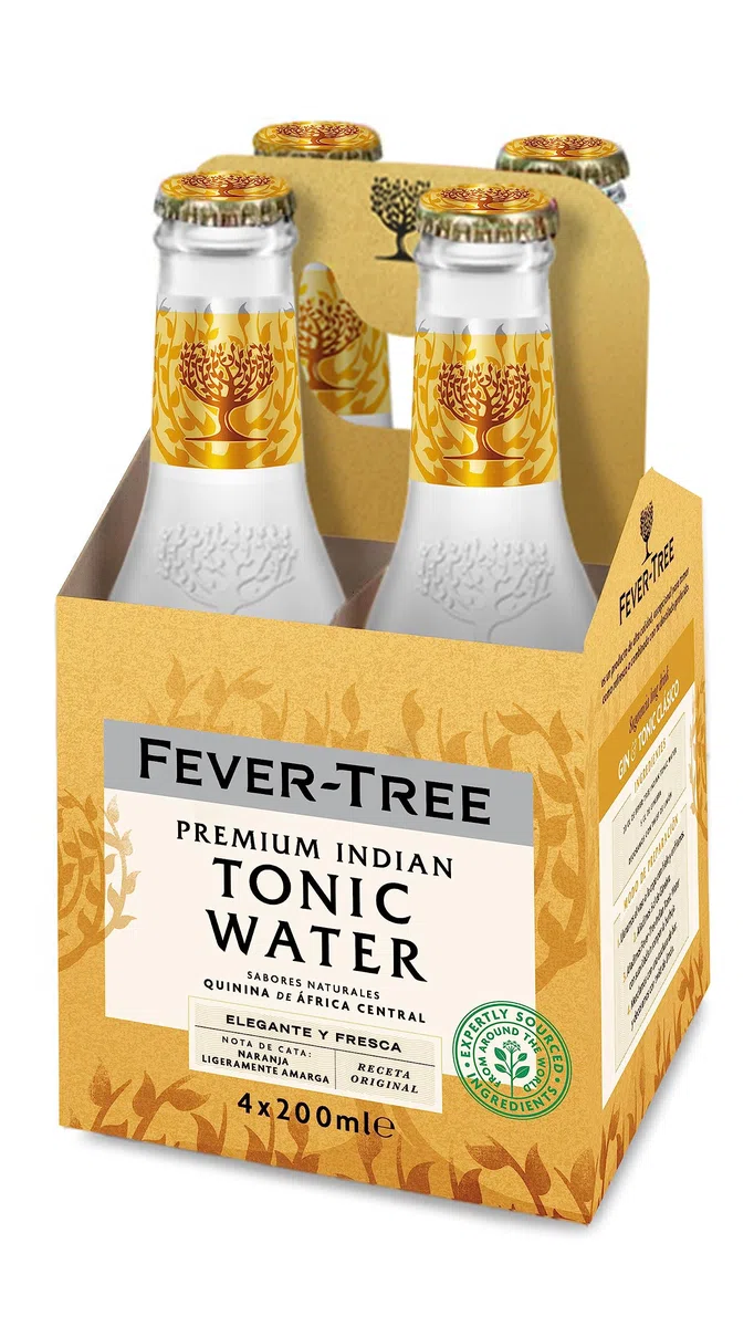 Fever Tree Agua Tónica Premium India, 4 x 20cl