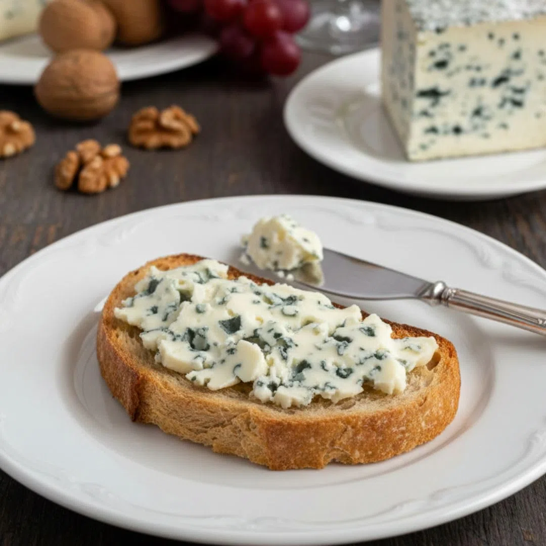 Cuña de queso azul de oveja afinado con miel artesano Las Cortas
