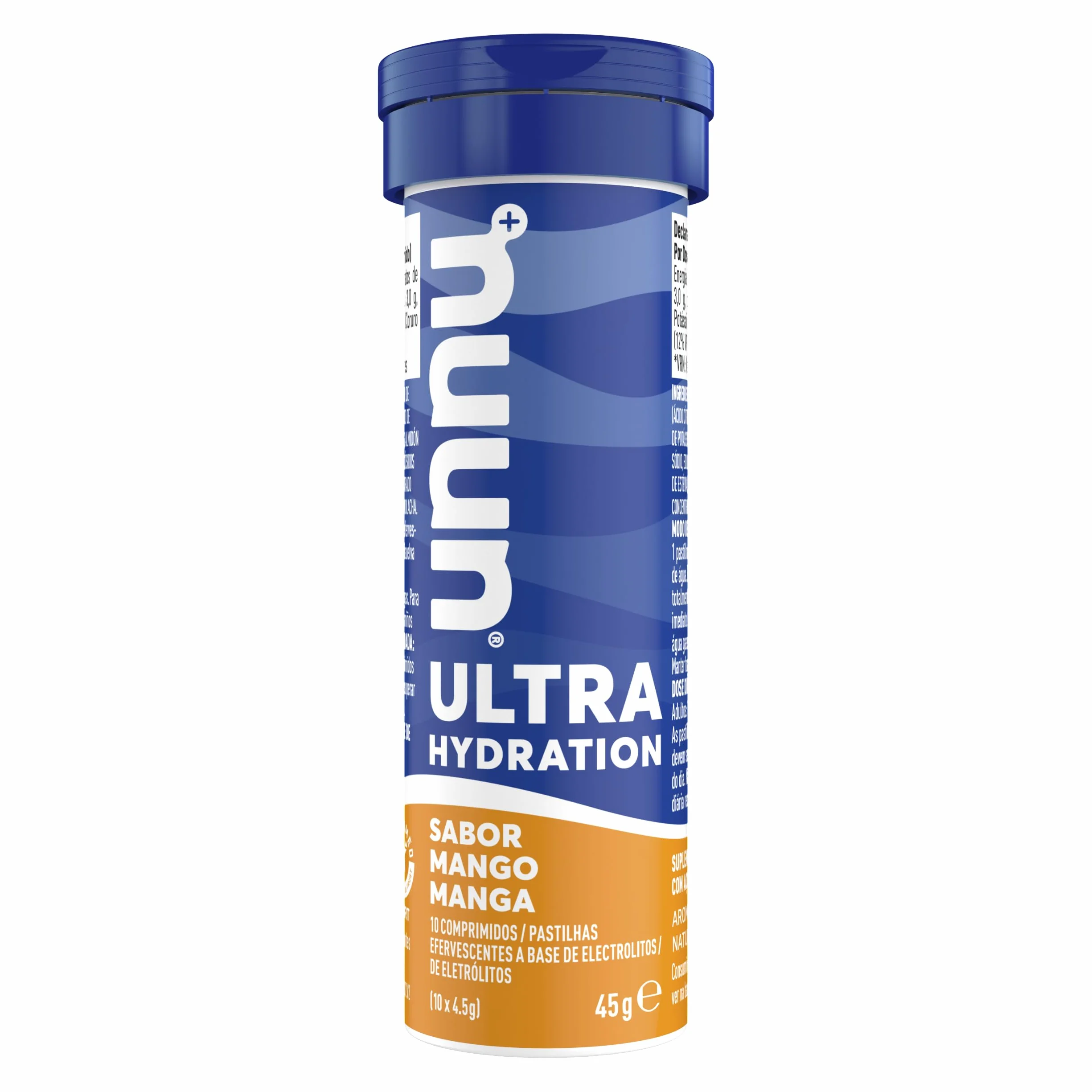 Nuun ULTRA Mango Comprimidos Efervescentes con Electrólitos y Vitamina C, Contribuye a una Óptima Hidratación y Funcionamiento del Sistema Inmune, 1 Tubo con 10 Tabletas Efervescentes
