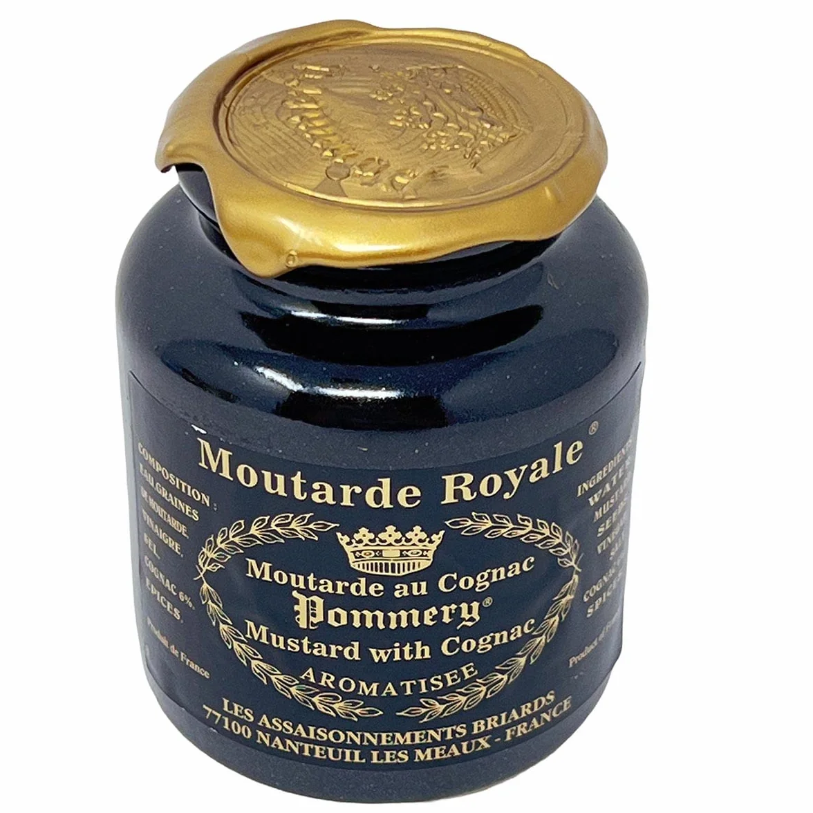 Pommery Royal Mustard, Pommery Moutard, Wholegrain with Cognac - 250g