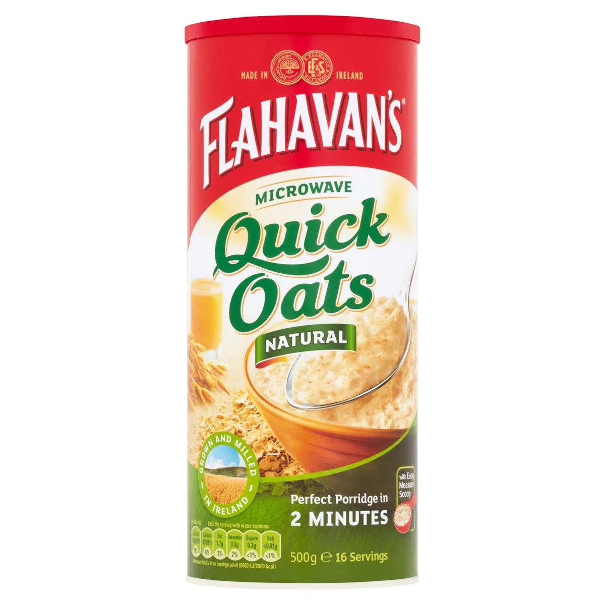 Flahavan's Avena Rápida Para Microondas (500g) (Paquete de 2)