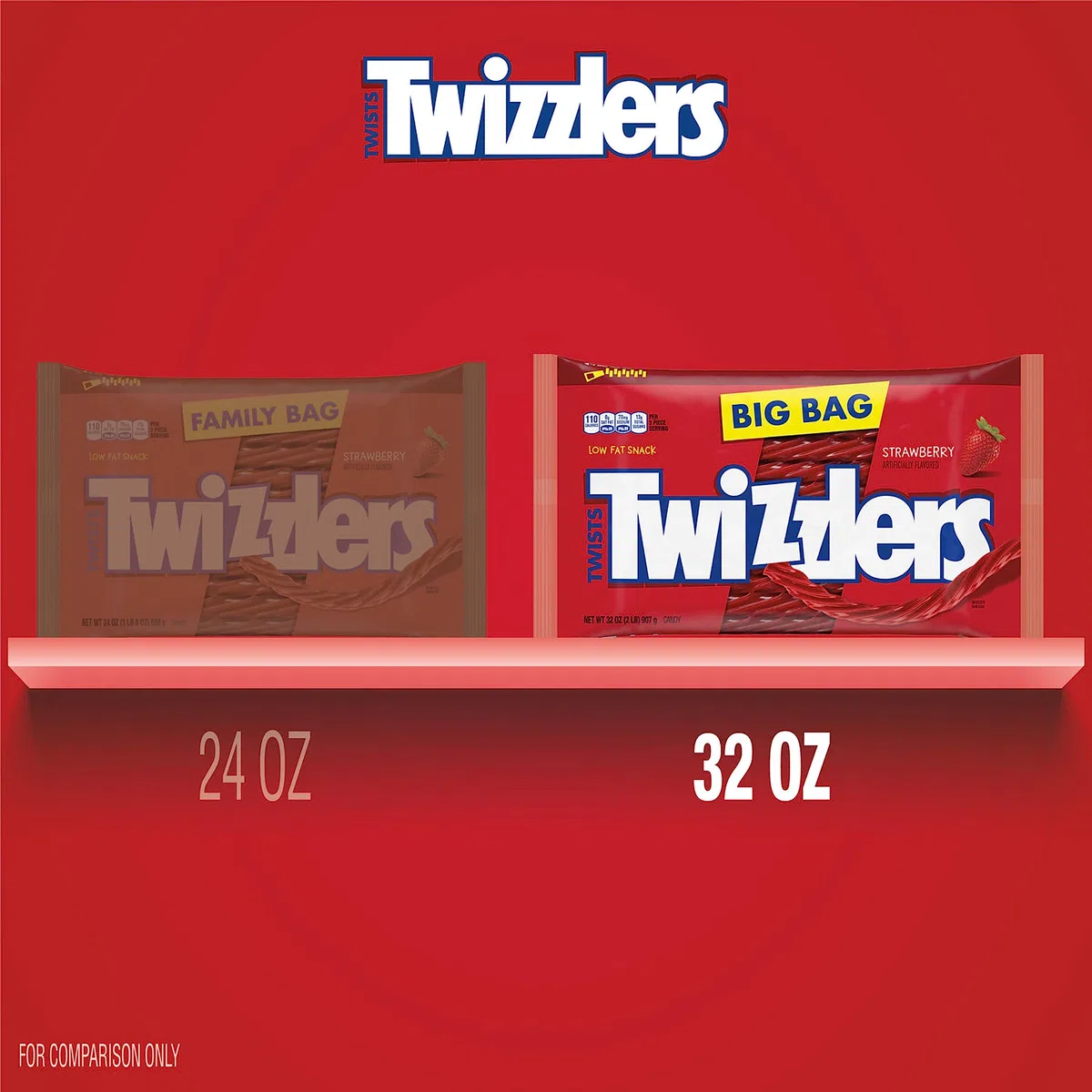 Twizzlers Strawberry Twists Bag, 32-Ounce Bag