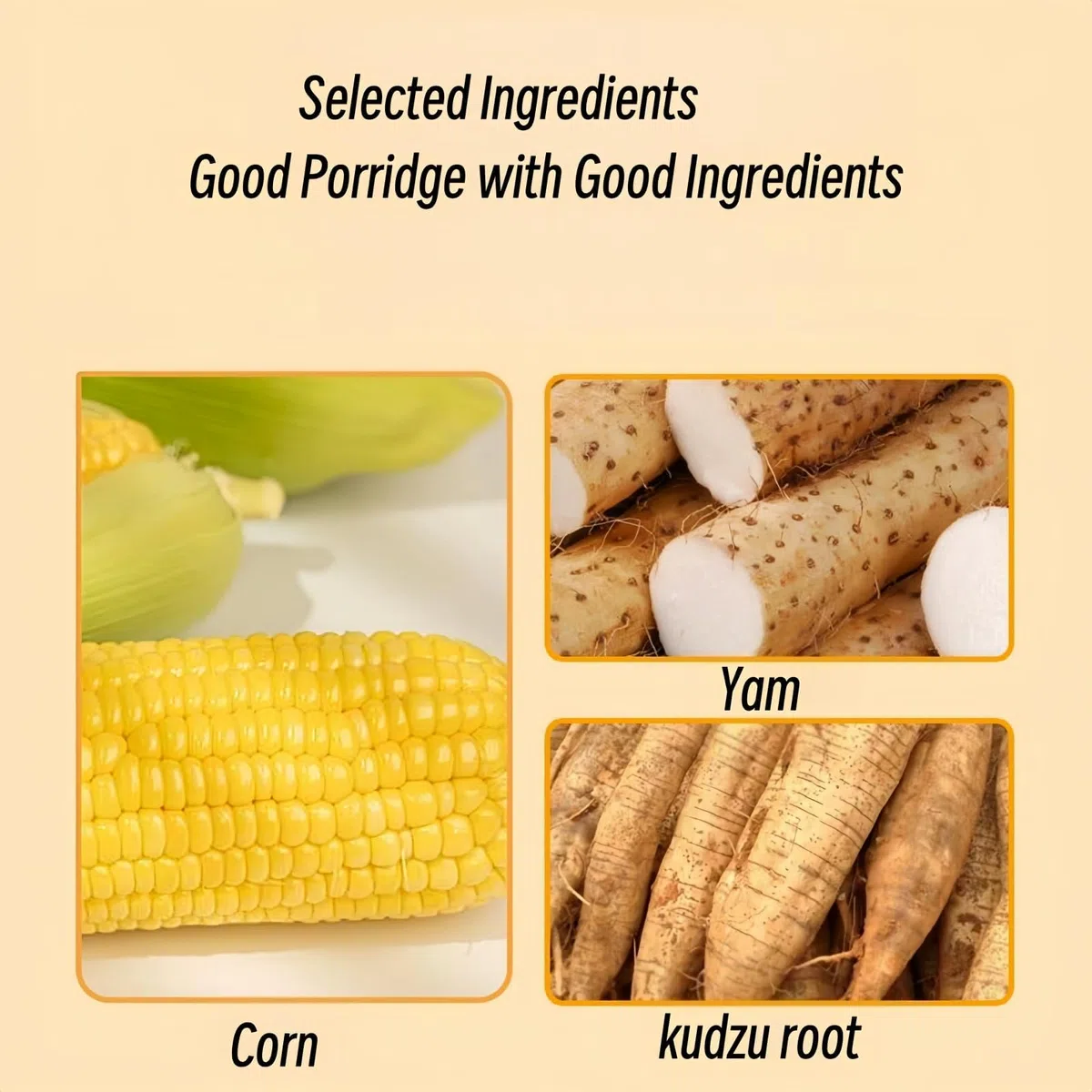 TraiHuyan-Poudre pour maïs en conserve 500 g (1 boîte) — Spécialité chinoise: Poudre d’igname, maïs et de Pueraria — Gachas de avena para petit-déjeuner prêt à consommer