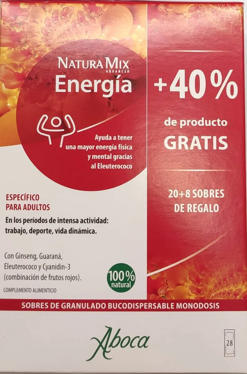 Aboca Natura Mix Advanced Energía - 28 sobres de granulado