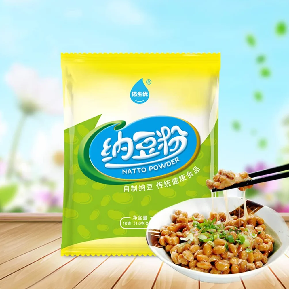 UNFAIRZQ 10g de actividad Natto agente de fermentación en polvo Bacillus Natto Maker máquina semilla que hace accesorio Nattokinase Fine Japan