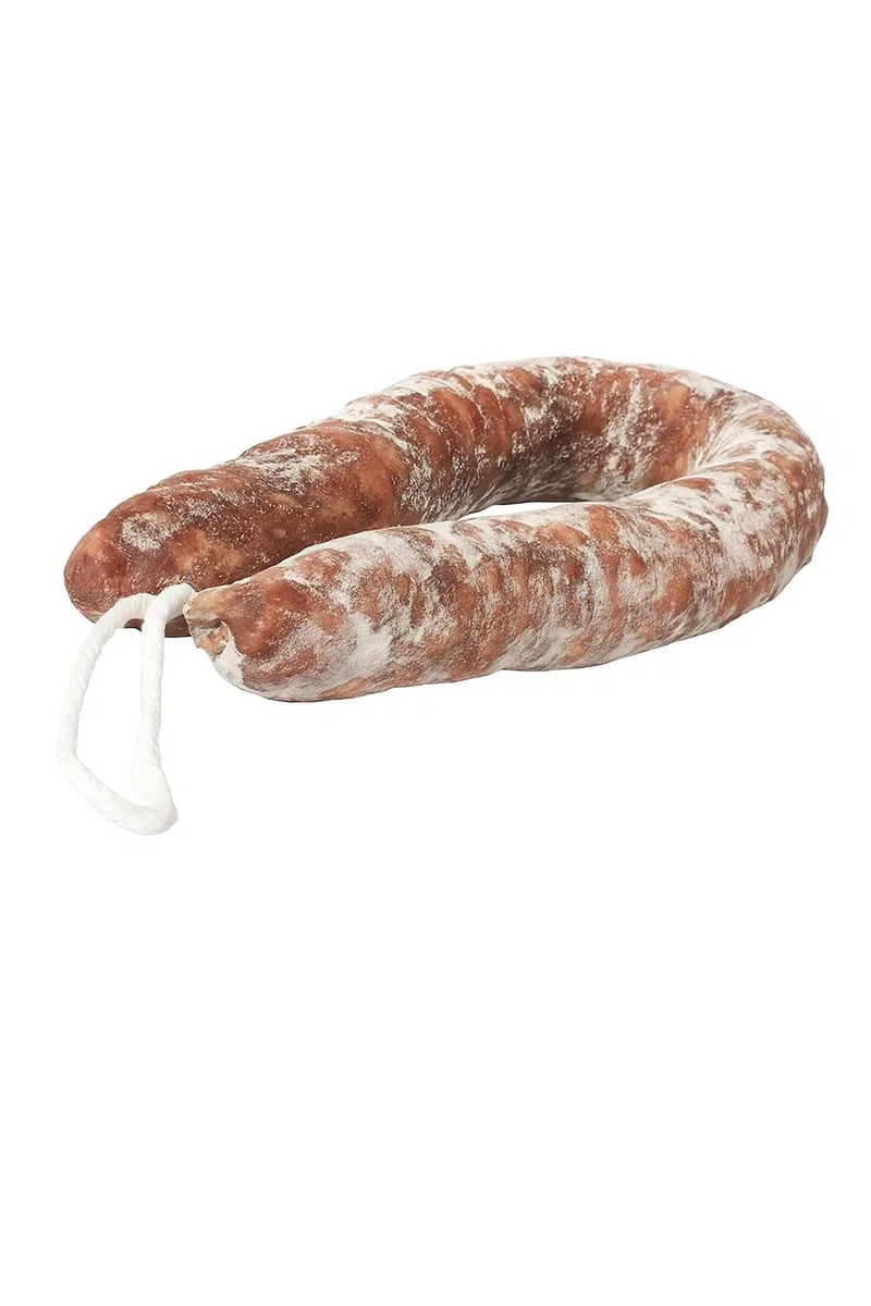 Salchichón Sarta Extra de Zamora. Salchichón Sarta de 500 grs. Picoteo salado ideal para compartir con familia/amigos. Salchichón casero. Producto artesano. Salchichón 100% Natural. Embutidos Paulino.
