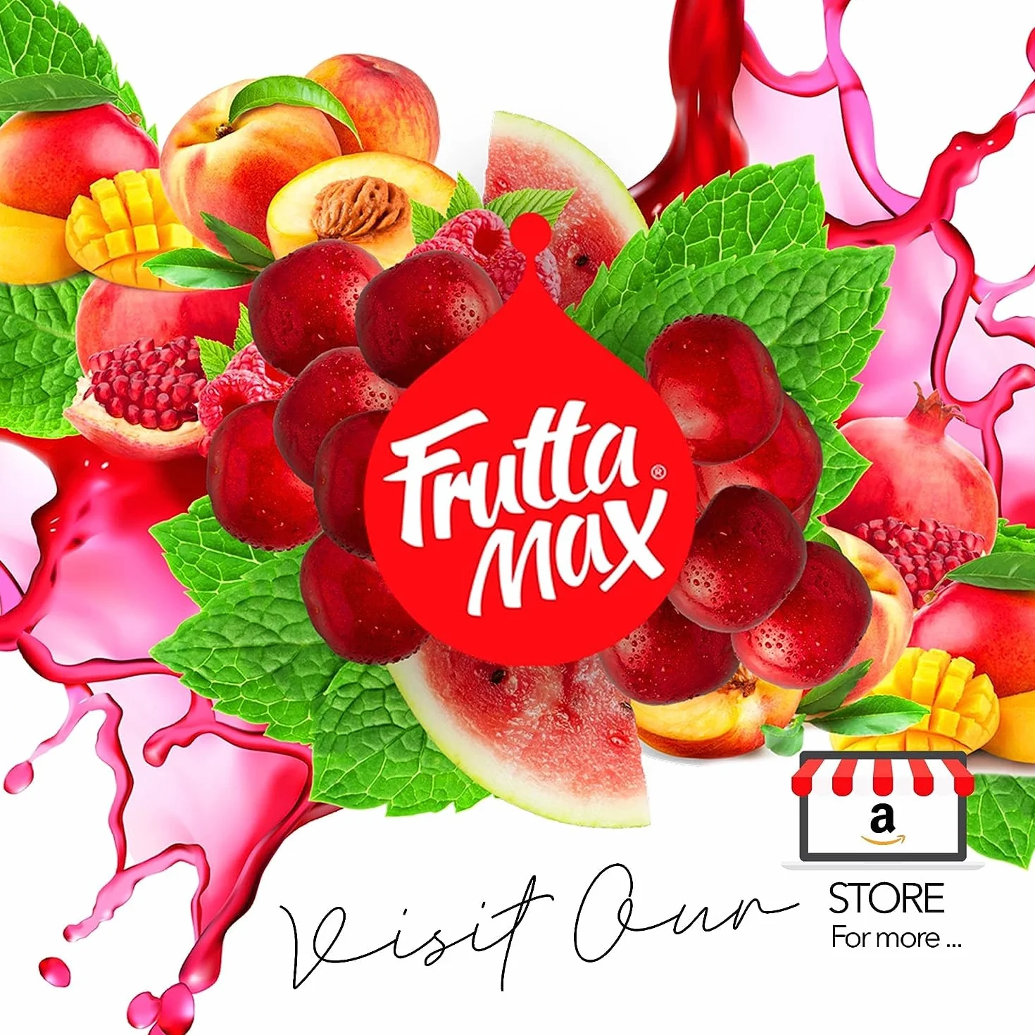 8 paquetes - FruttaMax - Concentrado de jarabe de frutas | Menos azúcar | con un 60% de contenido de fruta | adecuado para máquina de refrescos (8 x 500 ml) (8 x Arándano)