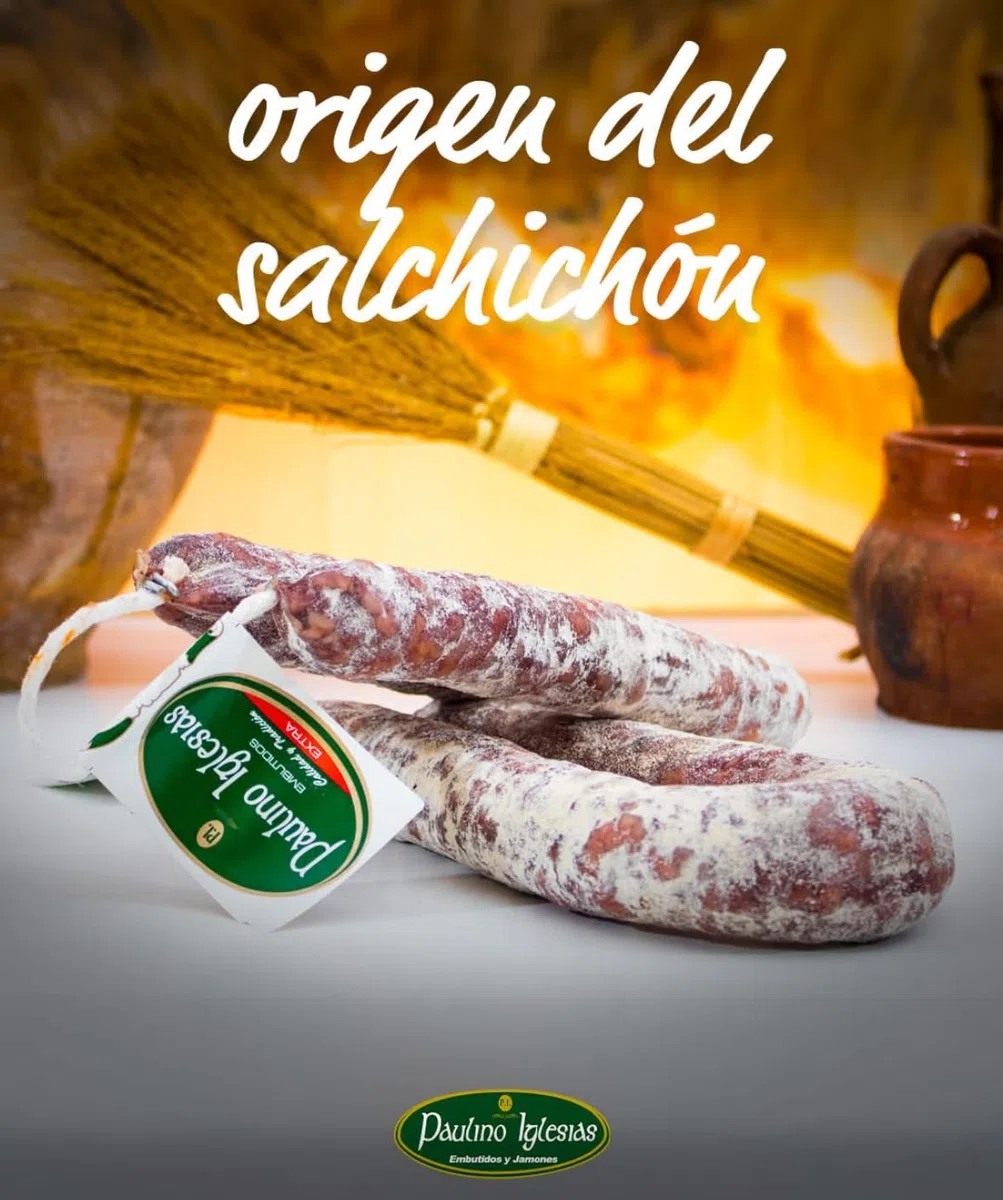 Salchichón Sarta Extra de Zamora. Salchichón Sarta de 500 grs. Picoteo salado ideal para compartir con familia/amigos. Salchichón casero. Producto artesano. Salchichón 100% Natural. Embutidos Paulino.