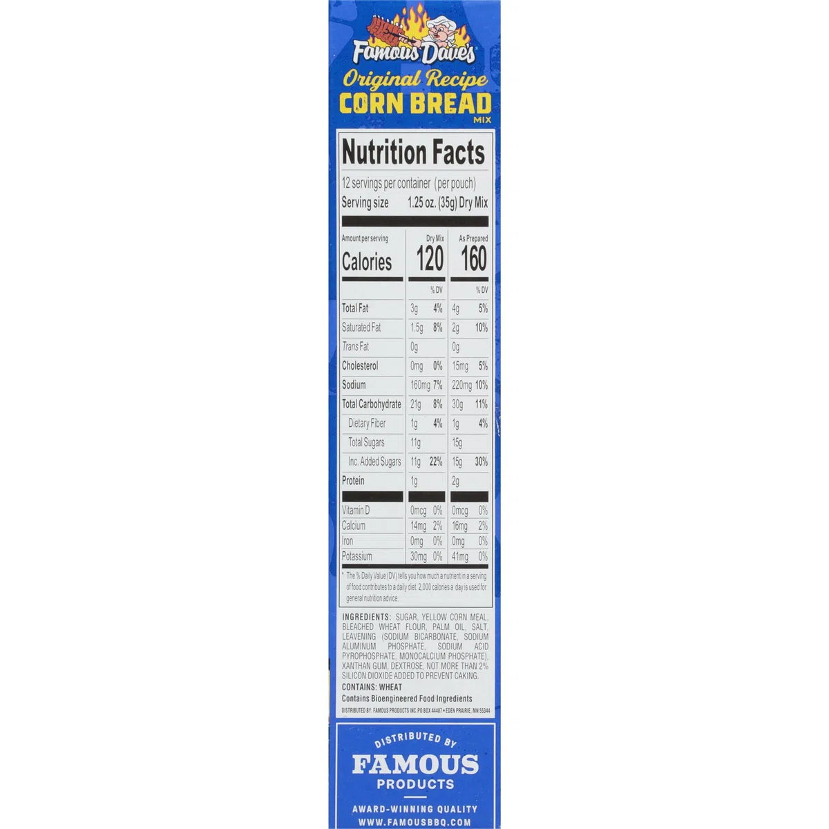 Famous Daves Corn Bread Mix Pack of 2