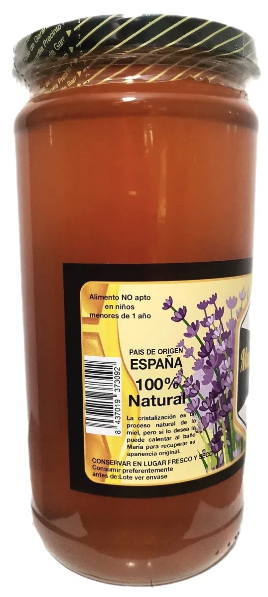 Miel Pura de abeja. Cruda y Natural de ROMERO y TOMILLO. Directa del Apicultor. Nerpio, Sierra del Segura, 100% NATURAL- Empresa Familiar- Desde 1972- Origen ESPAÑA 950 gr
