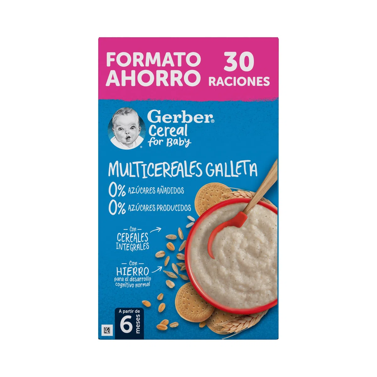 Gerber Multicereales Galleta 0% 510g