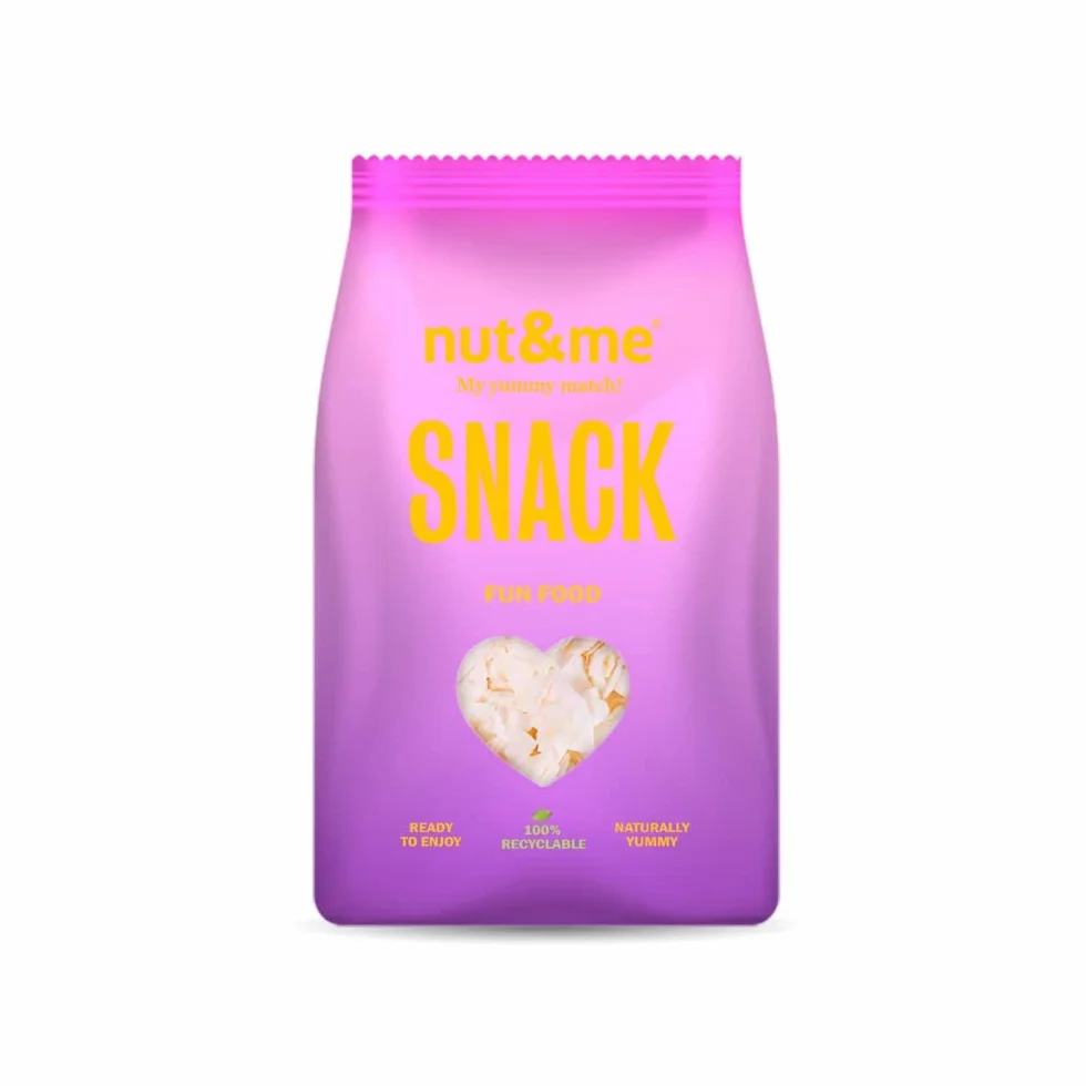 Chips de coco tostado 1 kg Pack 10 x 100 gr Sin azúcar Sin aditivos Snack saludable
