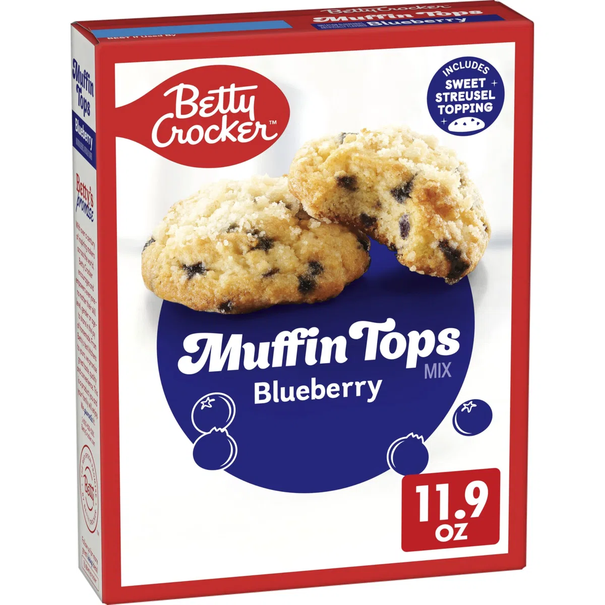 Betty Crocker Mezcla para hornear magdalenas de arándanos, caja de 11 onzas