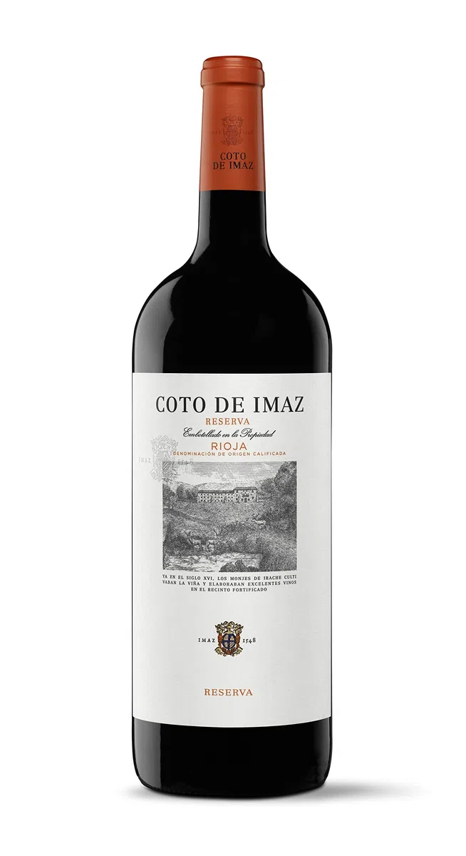 El Coto de Imaz Reserva Magnum | Vino Tinto DOC Rioja | 1500 ml | Variedad Tempranillo | Potente y Equilibrado | Perfecto como Acompañante para Tus Platos de Caza, Carnes Rojas o de Ternera
