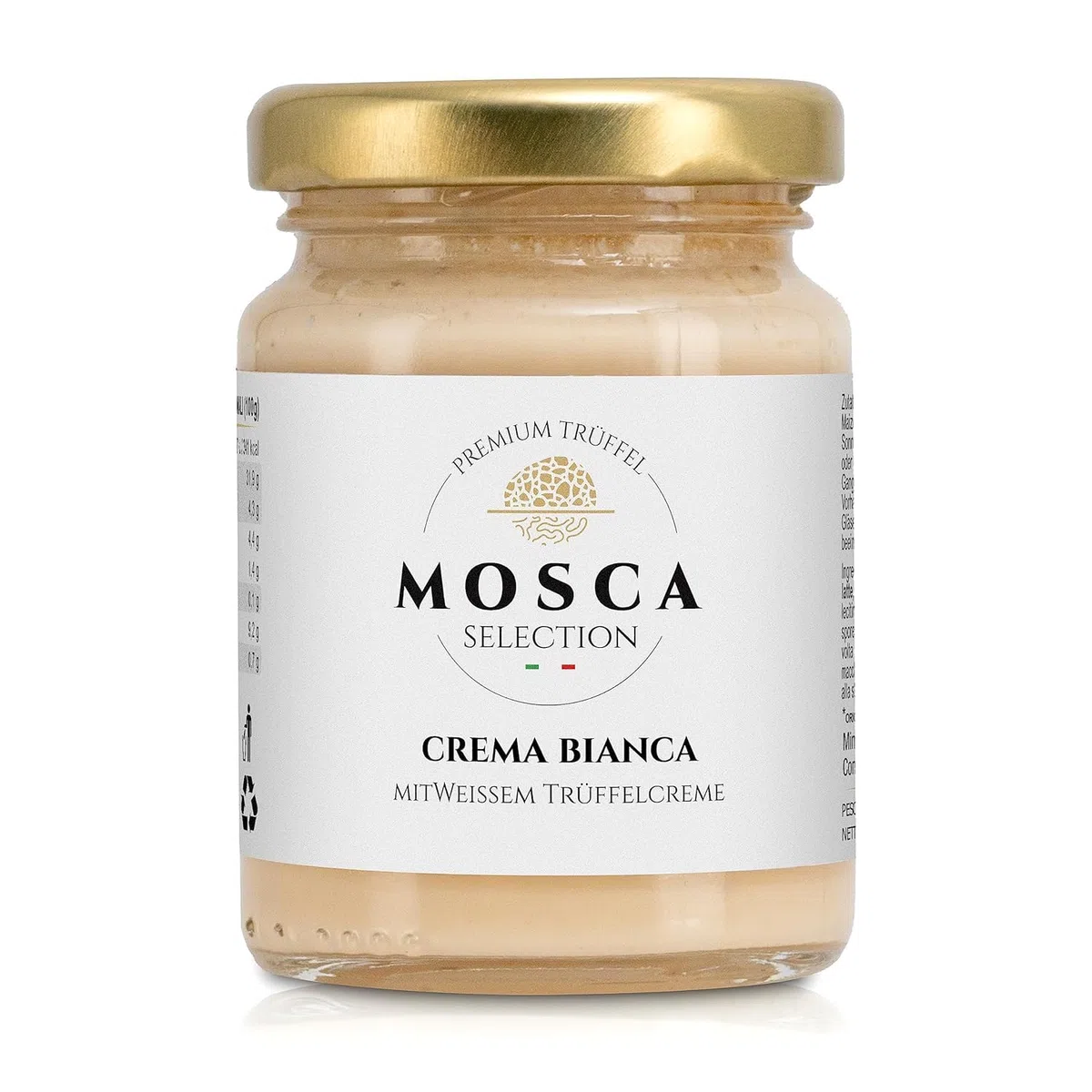 Mosca Selection variedad de trufa italiana - Crema de trufa noble con auténtica trufa blanca - Refina tus platos con auténtico aroma de trufa - Descubre el arte de la cocina gourmet