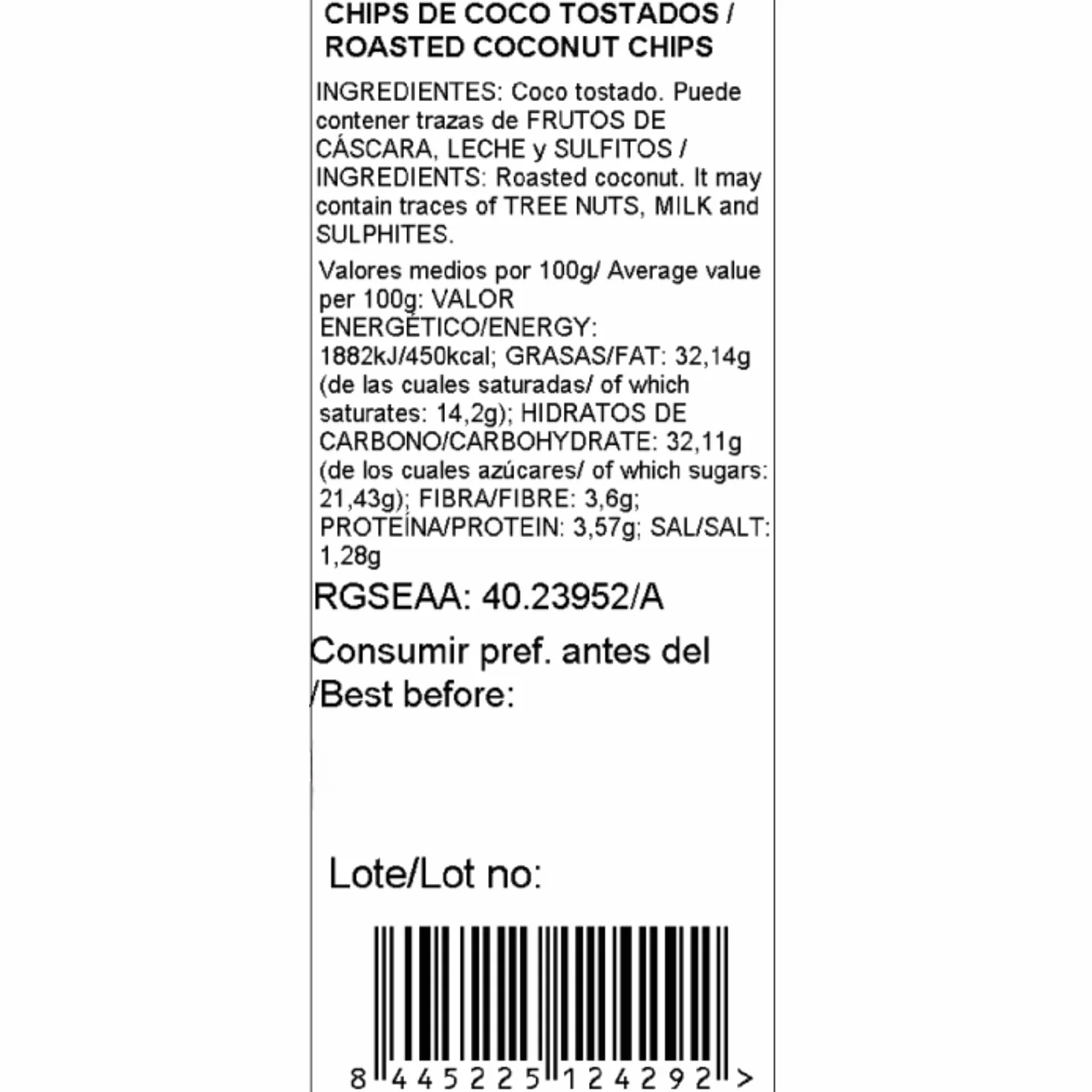 Chips de coco tostado 1 kg | Coco tostado laminado | Sin azúcar | Vegano | Snack saludable