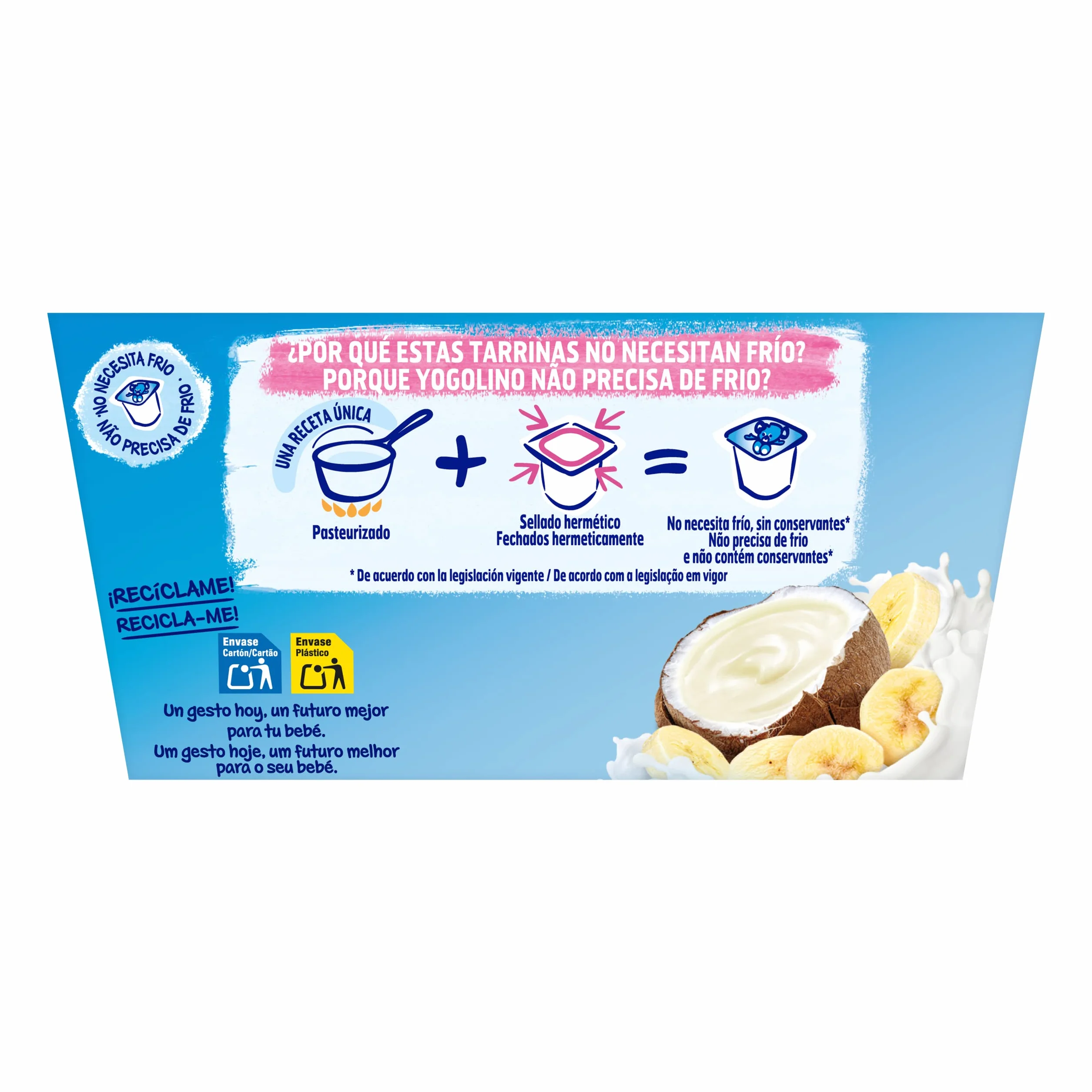 YOGOLINO NESTLÉ Coco Plátano, Pack de 6 (4x90g)