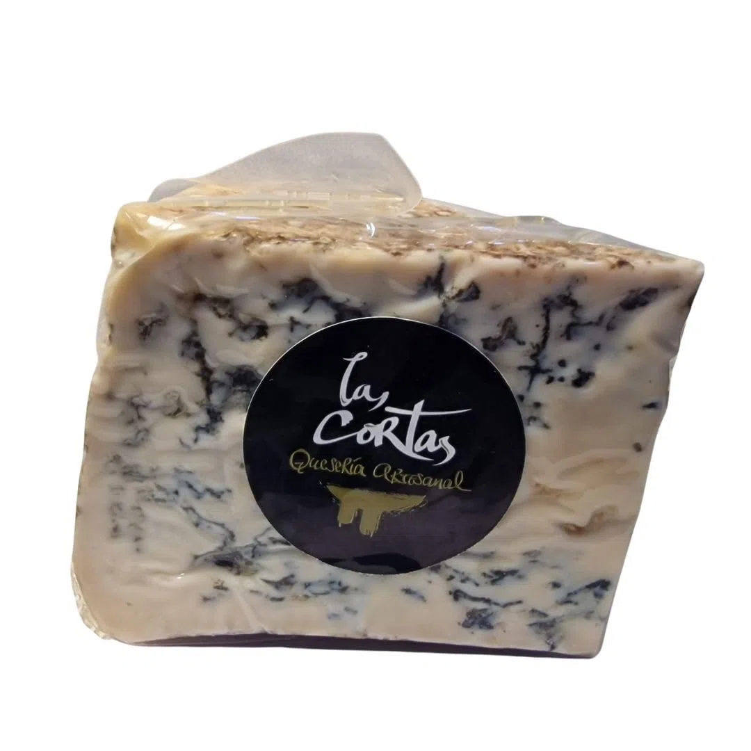 Cuña de queso azul de oveja afinado con miel artesano Las Cortas
