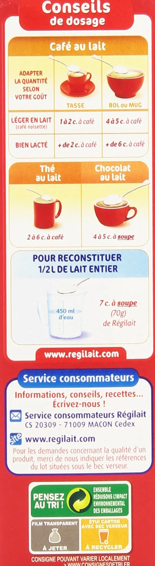 Regilait Leche en polvo entera 300 g