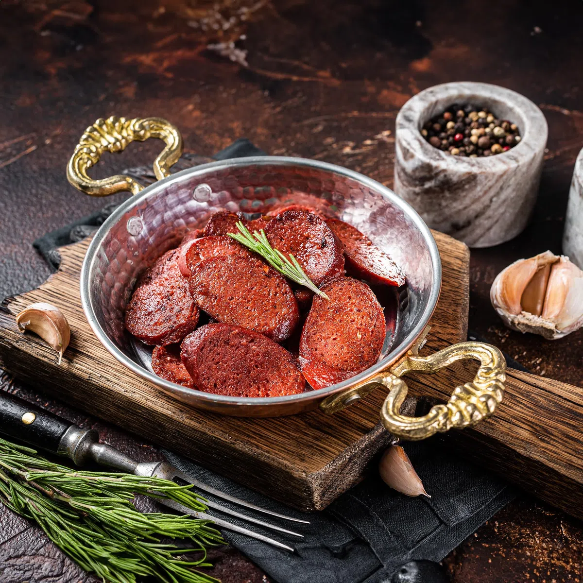 Salchicha de ajo picante - 1000 g Parmak Sucuk, deliciosa salchicha de ajo al estilo turco 1 Kg