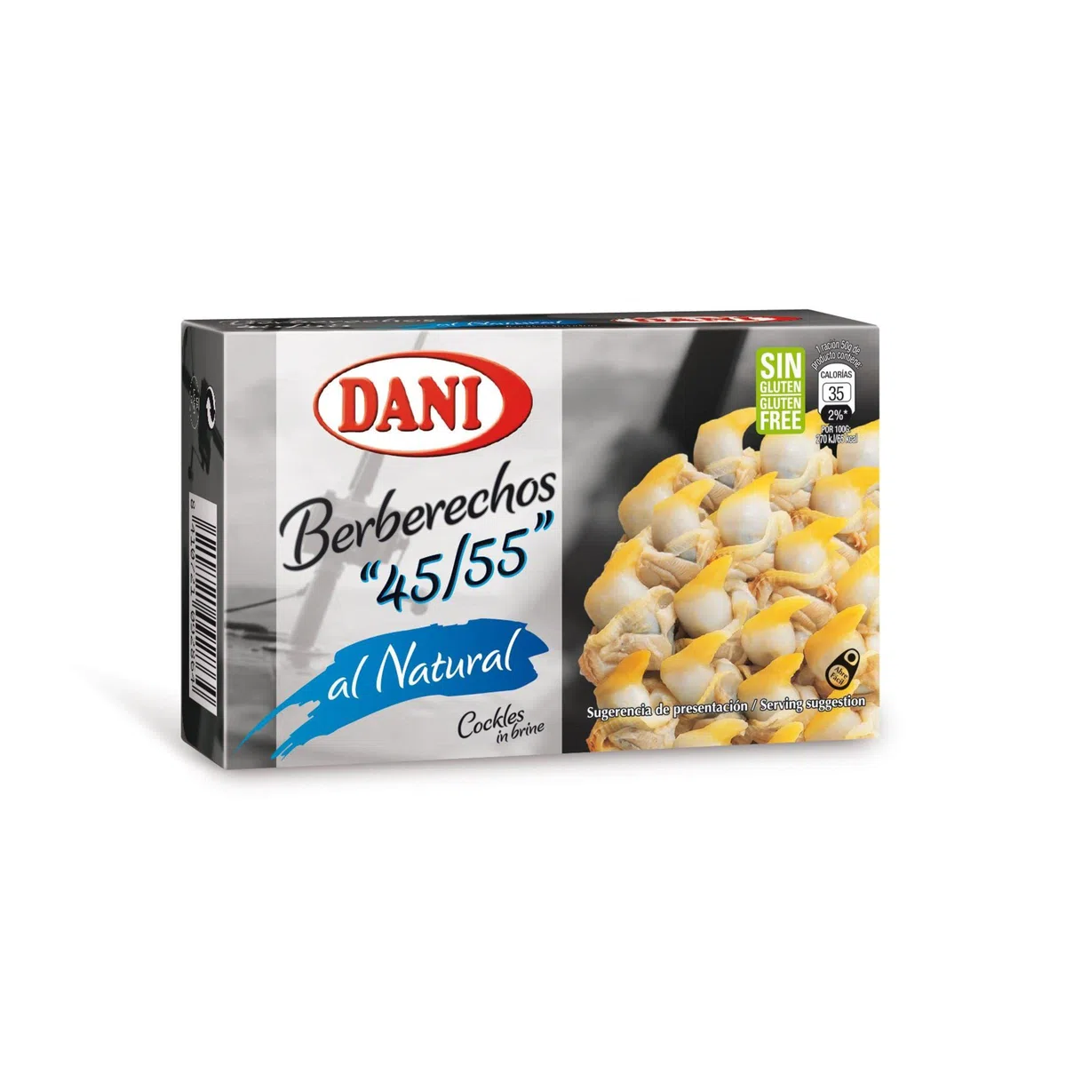 Dani Berberechos al Natural, 40/50 piezas, 63g