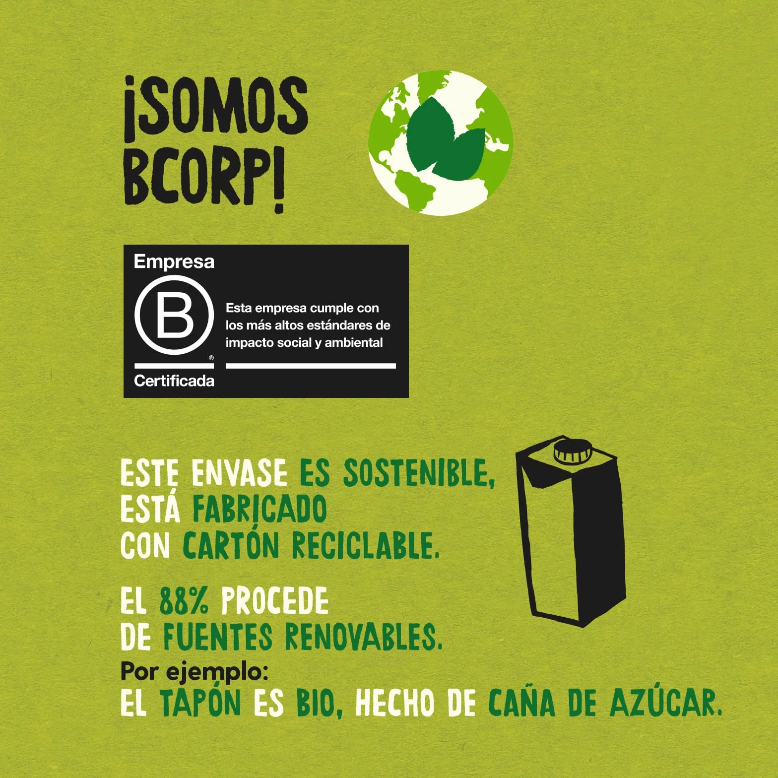 Ecocesta bebida vegetal de almendra sin azúcar Bio 6 X 1L