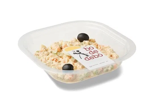 Ensaladilla rusa con huevo y aceitunas, lista para comer BO DE DEBÓ 300 g. Producto Refrigerado hasta casa (300 gr.)