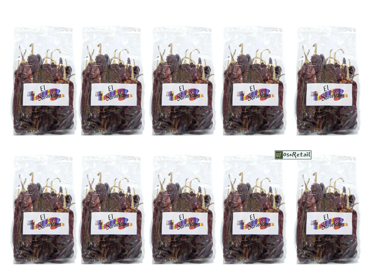 OsoRetail pack de 1kg chile Guajillo | pack hosteleria de los mejores chiles Mexicanos para paladares picantes | 1.000 grs