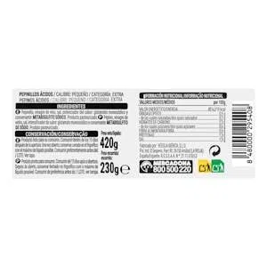Pepinillos pequeños Hacendado Tarro 420 g (230 g escurrido) Pack 2