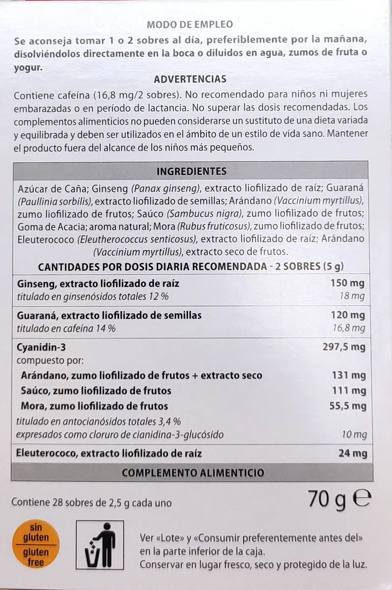 Aboca Natura Mix Advanced Energía - 28 sobres de granulado