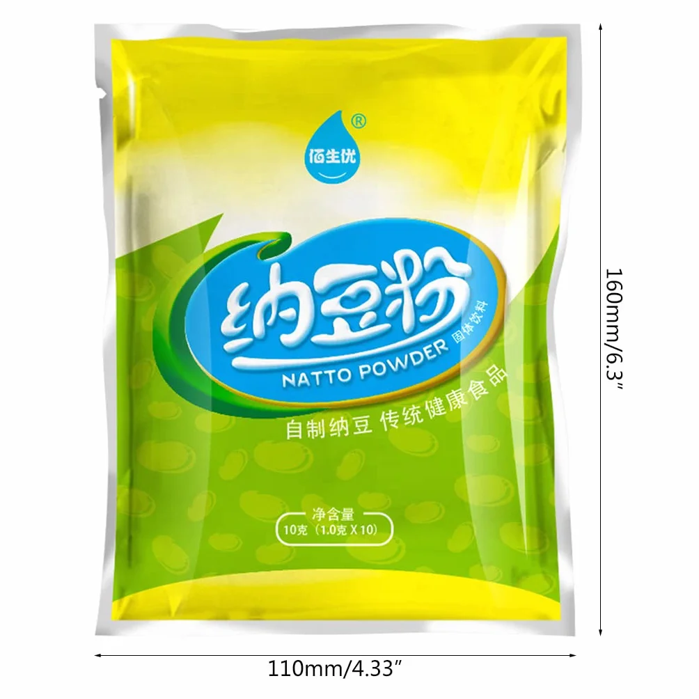 UNFAIRZQ 10g de actividad Natto agente de fermentación en polvo Bacillus Natto Maker máquina semilla que hace accesorio Nattokinase Fine Japan