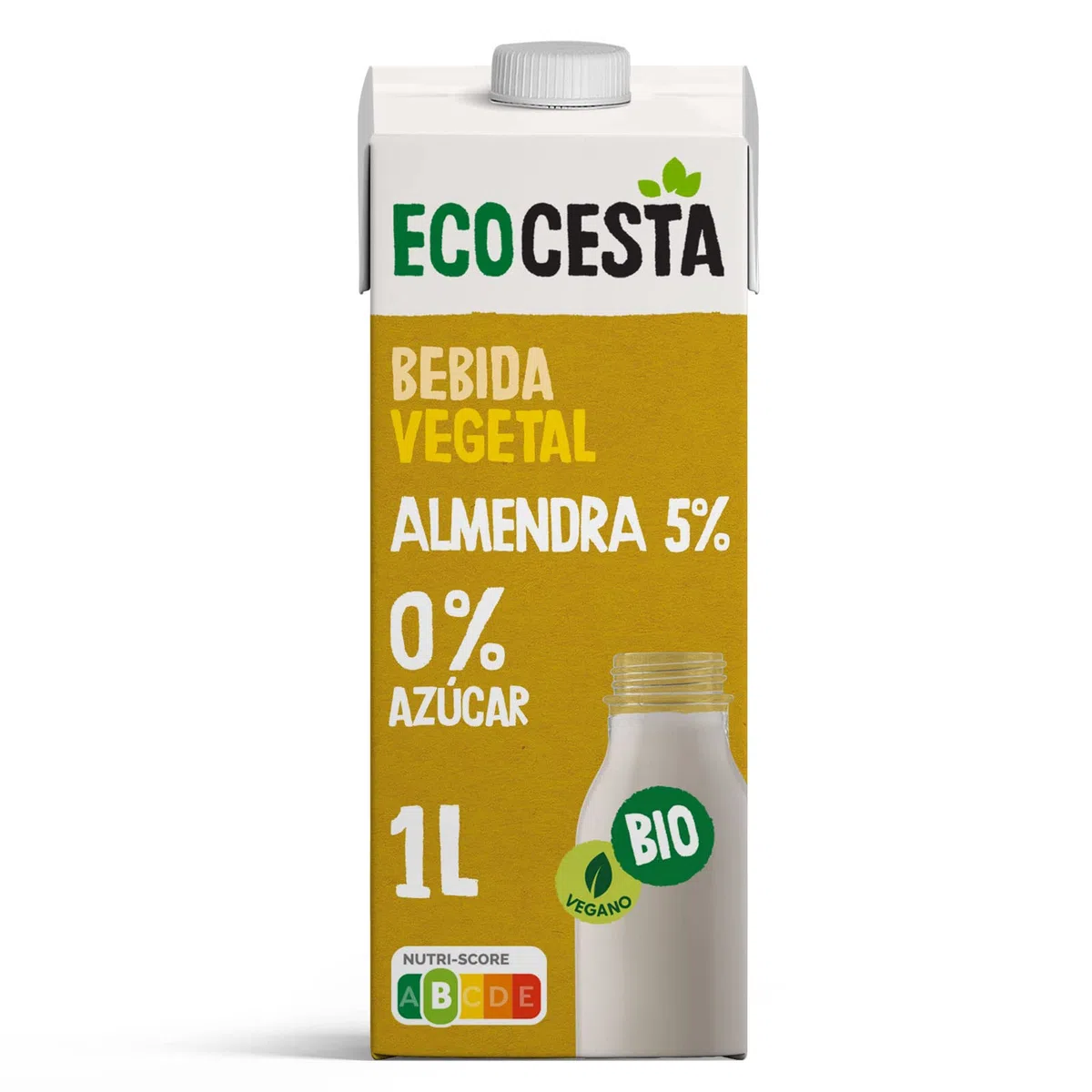 Ecocesta bebida vegetal de almendra sin azúcar Bio 6 X 1L